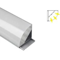 Duralamp Profilo Alluminio Biemissione Schermo Cupola 45 per 2 Duralamp Profilo Alluminio Biemissione Schermo Cupola 45 per 2
