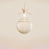 copy of Artemide Vitruvio LED Floor Lamp in Blown Glass By
