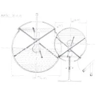 copy of Artemide Vitruvio LED Floor Lamp in Blown Glass By