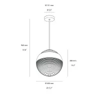 Artemide Vitruvio Lampada da Sospensione in Vetro Soffiato By