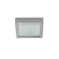 Martini Inoxa square Ceiling Lamp 2x18W Grey IP44 For Outdoor Lighting - 1