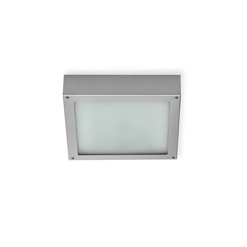 Martini Inoxa square Ceiling Lamp 2x18W Grey IP44 For Outdoor Lighting - 1 Martini Inoxa square Ceiling Lamp 2x18W Grey IP44 For Outdoor Lighting - 1