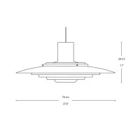 copy of &Tradition P376 KF1 Suspension Lamp in Aluminum for Indoors &Tradition - 4