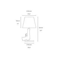 Flos Guns Bedside Gun Table Lamp Shiny Gold 18K By Philippe Starck 2005 Flos - 5