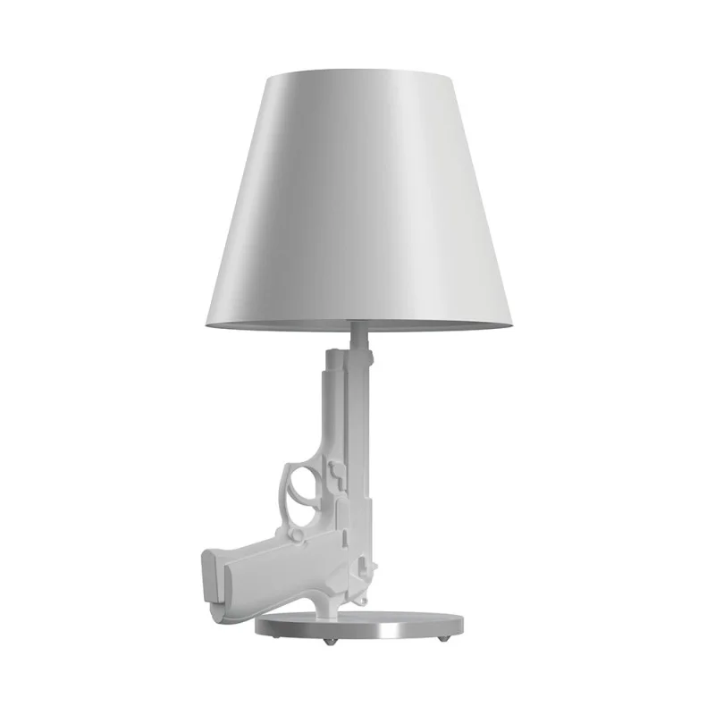 Flos Guns Bedside Gun Table Lamp Shiny Gold 18K By Philippe Starck 2005 Flos - 4 Flos Guns Bedside Gun Table Lamp Shiny Gold 18K By Philippe Starck 2005 Flos - 4