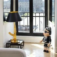 Flos Guns Table Gun Lamp Shiny Gold by Philippe Strack 2005 Flos - 14