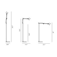 Artemide Tolomeo Micro Floor Lampada da Terra per Interno colore Alluminio Artemide - 3