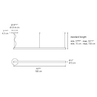 Artemide Alphabet of Light LINEAR 180 Sospensione Lampada LED da Interno Artemide - 2