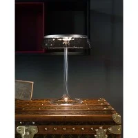 Flos Bon Jour LED Table Lamp Top Chrome Crown Fumèe