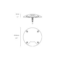 Flos Gobi 180 Mono Faretto LED 24dc da Incasso a Terra per Esterno IP67 Flos Architectural - 8