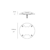 Flos Gobi 180 Double Faretto LED 24dc da Incasso a Terra per Esterno IP67 Flos Architectural - 8