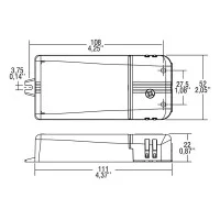 TCI Alimentatore LED 110-240V DC MINI JOLLY 20 1-10V e PUSH Dimmerabile Dimmer TCI - 2