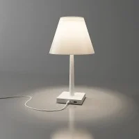Rotaliana Dina+ LED Lampada da Tavolo Rosso Bianco Trasparente