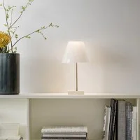 Rotaliana Dina+ LED Lampada da Tavolo Rosso Bianco Trasparente