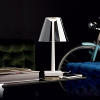 Rotaliana Dina+ LED Lampada da Tavolo Rosso Bianco Trasparente