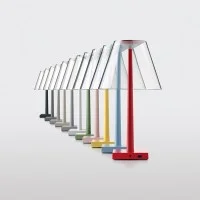 Rotaliana Dina+ LED Lampada da Tavolo Rosso Bianco Trasparente