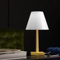 Rotaliana Dina+ LED Lampada da Tavolo Rosso Bianco Trasparente
