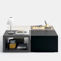 Rotaliana Dina+ LED Lampada da Tavolo Rosso Bianco Trasparente