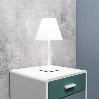 Rotaliana Dina+ LED Lampada da Tavolo Rosso Bianco Trasparente