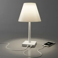 Rotaliana Dina+ LED Lampada da Tavolo Rosso Bianco Trasparente