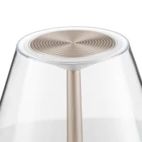 Rotaliana Dina+ LED Lampada da Tavolo Rosso Bianco Trasparente