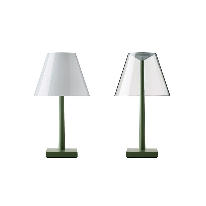 Rotaliana Dina+ Lampada LED da Tavolo Verde a Batteria Ricaricabile Rotaliana - 1 Rotaliana Dina+ Lampada LED da Tavolo Verde a Batteria Ricaricabile Rotaliana - 1