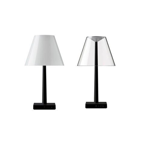 Rotaliana Dina+ Lampada LED da Tavolo Nero Opaco a Batteria Ricaricabile Rotaliana - 1