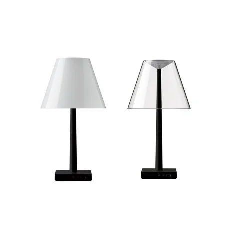 Rotaliana Dina+ Lampada LED da Tavolo Nero Opaco a Batteria Ricaricabile Rotaliana - 1