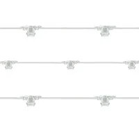 Lampo White String Light 11 Lamp holder E27 12.5 meter IP65 Outdoor Extendable Waterproof Lampo Lighting - 1