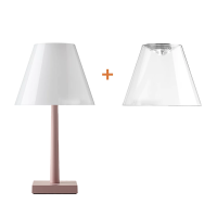 Rotaliana Dina+ LED Table Lamp Pink White Transparent Rotaliana - 4