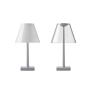 Rotaliana Dina+ Lampada LED da Tavolo Argento a Batteria Ricaricabile Rotaliana - 1