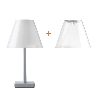 Rotaliana Dina+ Lampada LED da Tavolo Argento a Batteria Ricaricabile Rotaliana - 5 Rotaliana Dina+ Lampada LED da Tavolo Argento a Batteria Ricaricabile Rotaliana - 5