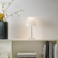 Rotaliana Dina+ Lampada LED da Tavolo Champagne a Batteria Ricaricabile Rotaliana - 13