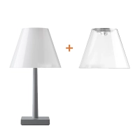 Rotaliana Dina+ Lampada LED da Tavolo Grafite a Batteria Ricaricabile Rotaliana - 5