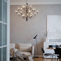 Flos 2097 / 30 Lampadine Lampadario a Sospensione Dimmerabile By Gino Sarfatti Flos - 11