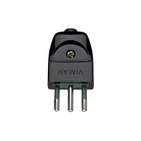 Spina SICURY 2P+T 10 A 250 V S11 Italiana Uscita Cavo Assiale