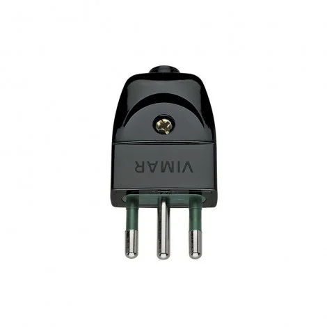Sicury Plug 2P+E 10 A 250 V Italian Standard S11 Black