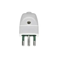 Sicury Plug 2P+E 10 A 250 V Italian Standard S11 White