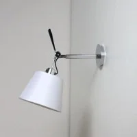 Artemide Tolomeo Parete Wall Adjustable Diffuser 18 in Silk