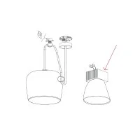 copy of Flos Accessory Replacement Canopy Assembly for AIM and AIM Small Flos spare parts - 2