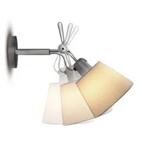 Artemide Tolomeo Parete Wall Adjustable Diffuser 18 Parchment