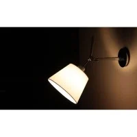 Artemide Tolomeo Parete Wall Adjustable Diffuser 18 Parchment