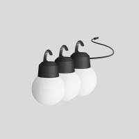 BEGA Plug&Play Globi x3 con Gancio Lampade LED Sferiche da Sospensione BEGA - 2