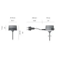 BEGA Plug&Play Globi x3 con Gancio Lampade LED Sferiche da Sospensione BEGA - 5