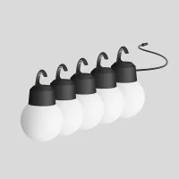 BEGA Plug&Play Globi x5 con Gancio Lampade LED Sferiche da Sospensione BEGA - 2