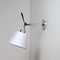 Artemide Tolomeo Parete Wall Adjustable Diffuser 32 in Silk