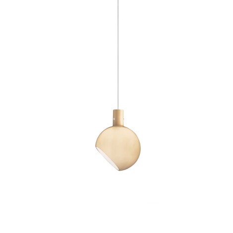 Fontana Arte Parola Spherical Suspension Lamp In Blown Glass