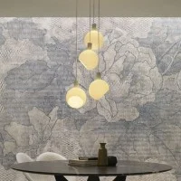Fontana Arte Parola Lampada sferica da Sospensione In Vetro soffiato
