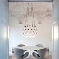 Luceplan Mesh D80 Wireless Lampada LED da Sospensione Gestito da App