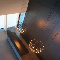 Luceplan Mesh D80 Wireless Lampada LED da Sospensione Gestito da App